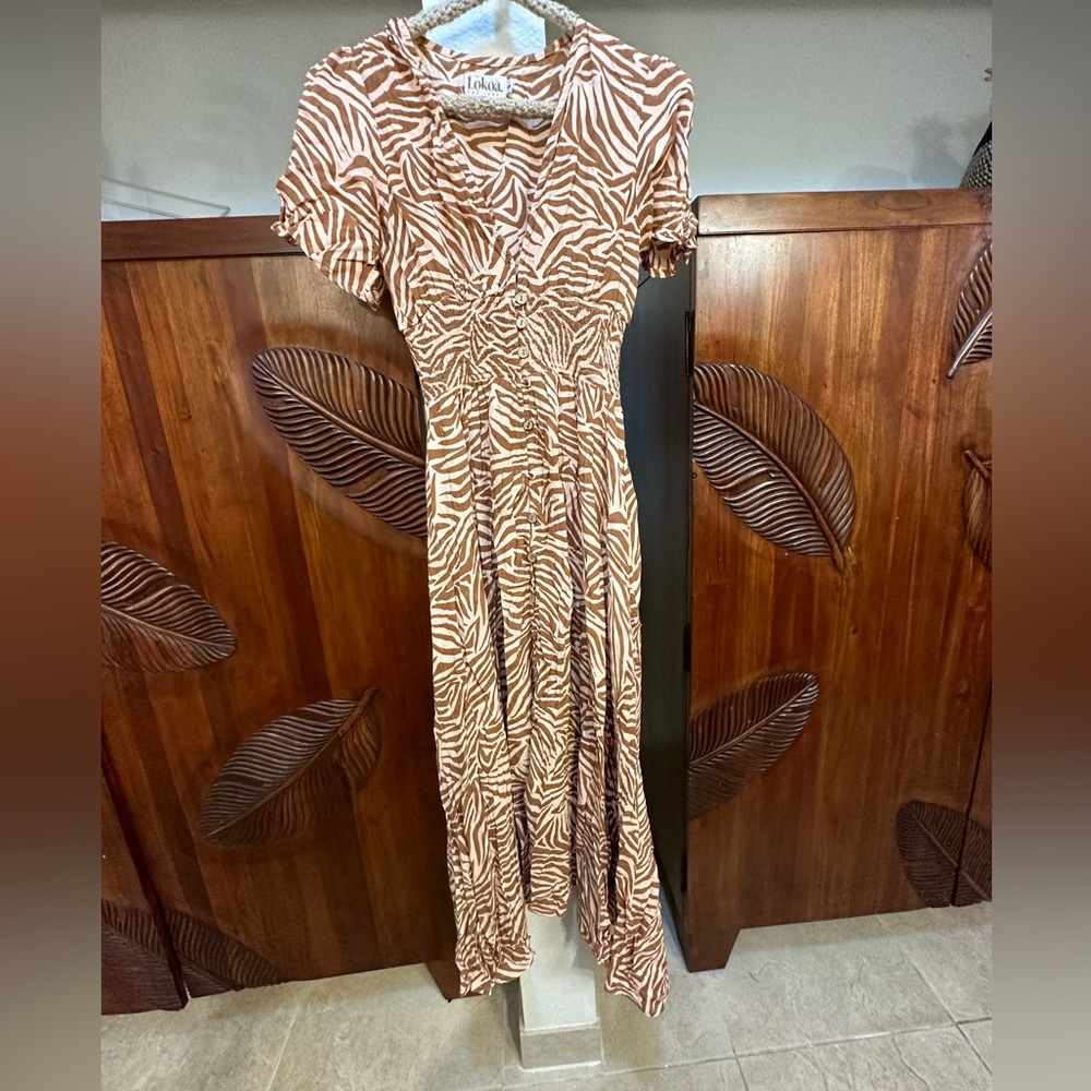 Lokoa The Label Print Dress Small
